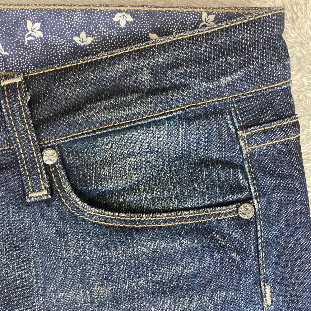 Paige Premium Jeans Women's Size 30 Cloverdale Bootcut Dark Wash Flap‎ Pockets